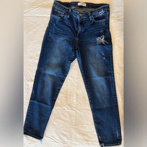 Flying Monkey Dark Blue Distressed Skinny Jeans